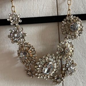 JCrew Gold Crystal Necklace